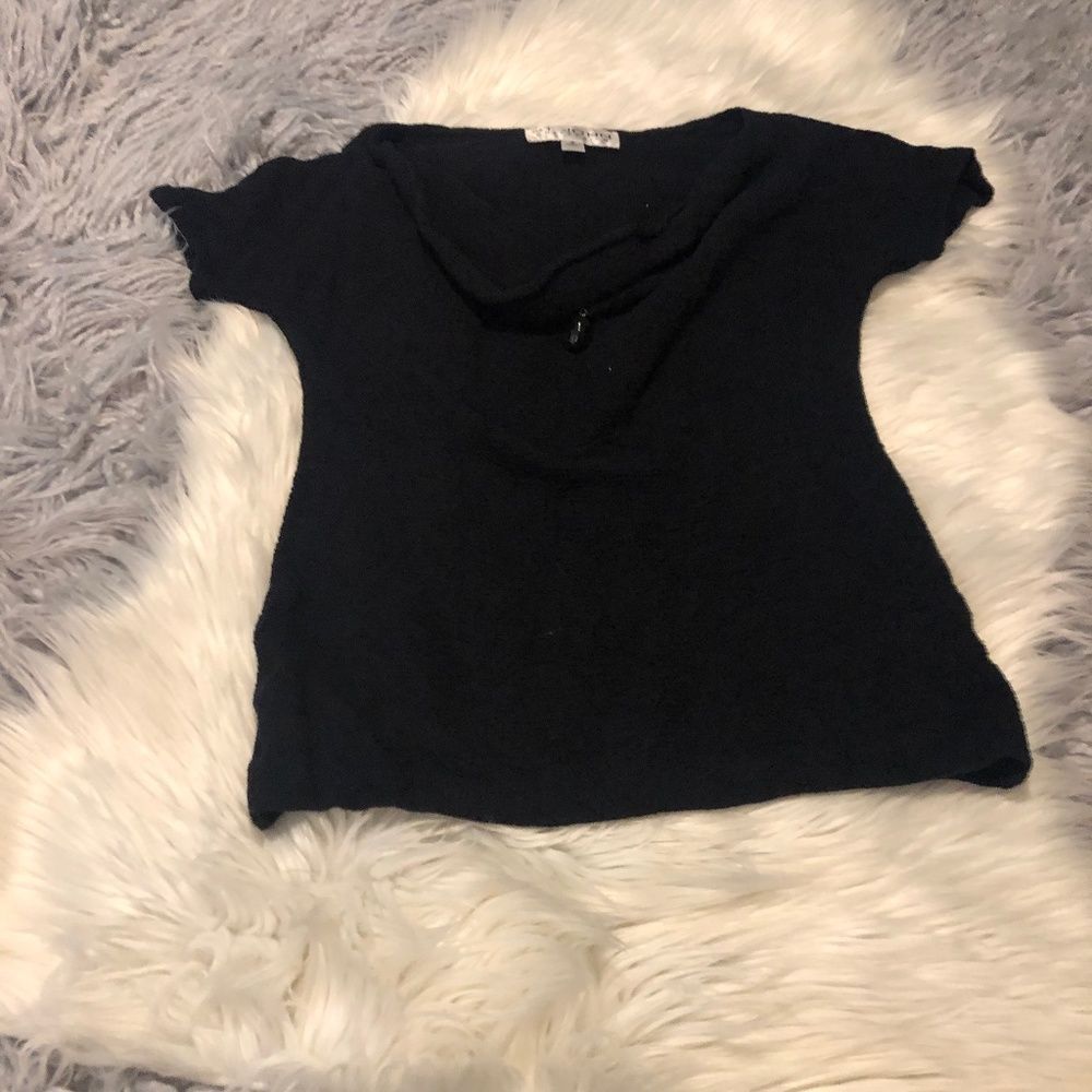 St. John Collection Black Jewel Scoopneck Shirt
